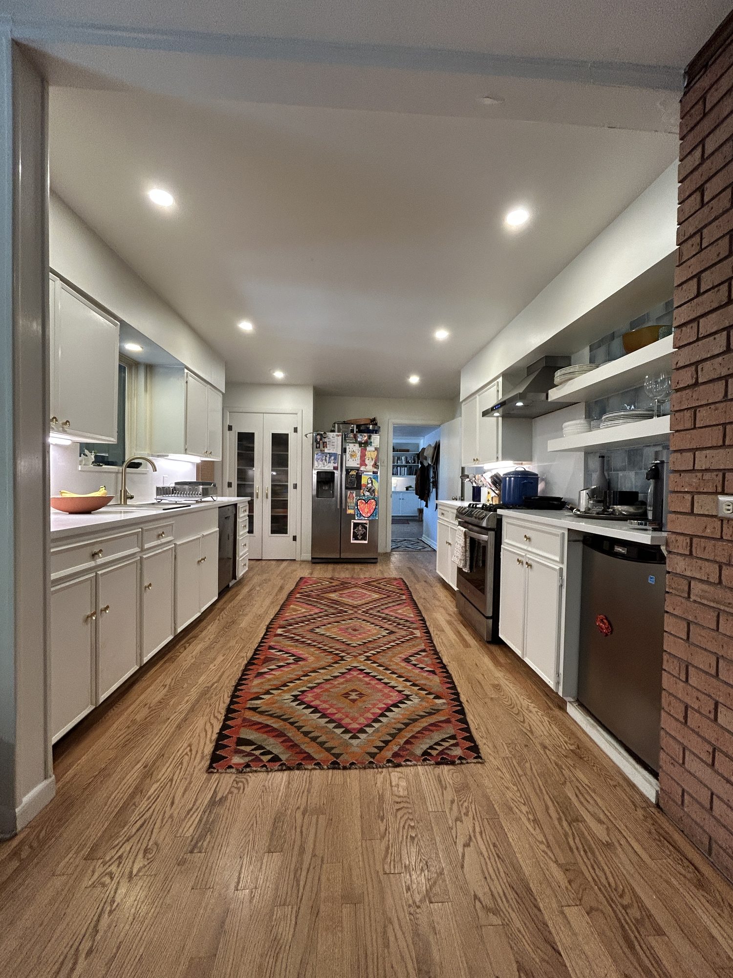 Kitchen open to living space